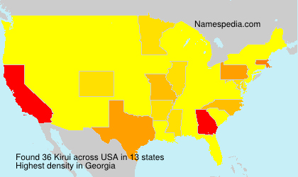 Surname Kirui in USA