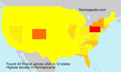Surname Kiryluk in USA Surname Kiryluk in USA
