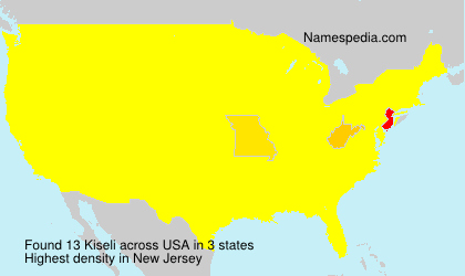 Surname Kiseli in USA Surname Kiseli in USA