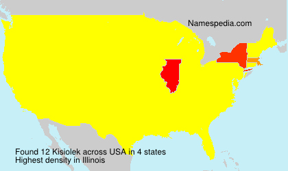 Surname Kisiolek in USA Surname Kisiolek in USA