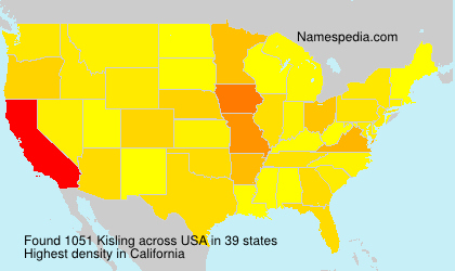 Surname Kisling in USA Surname Kisling in USA