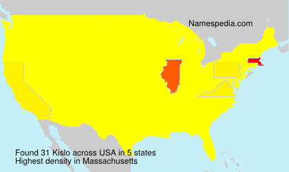 Surname Kislo in USA Surname Kislo in USA