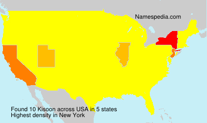 Surname Kisoon in USA Surname Kisoon in USA