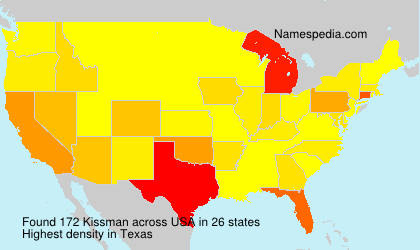 Surname Kissman in USA Surname Kissman in USA