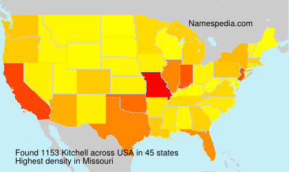 Surname Kitchell in USA Surname Kitchell in USA
