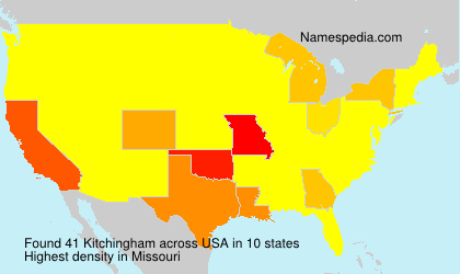Surname Kitchingham in USA Surname Kitchingham in USA