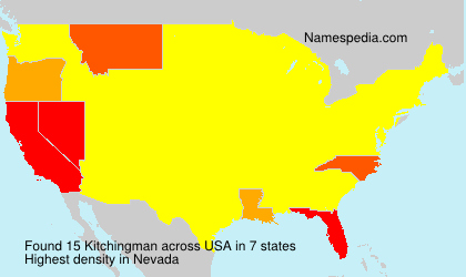 Surname Kitchingman in USA Surname Kitchingman in USA