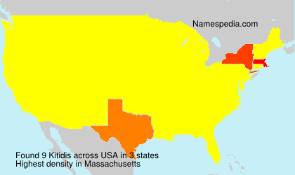 Surname Kitidis in USA Surname Kitidis in USA