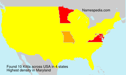 Surname Kitila in USA Surname Kitila in USA