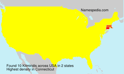 Surname Kitmiridis in USA Surname Kitmiridis in USA