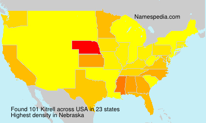 Surname Kitrell in USA Surname Kitrell in USA