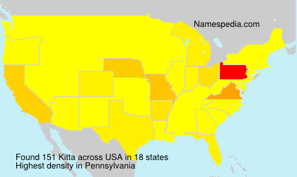 Surname Kitta in USA