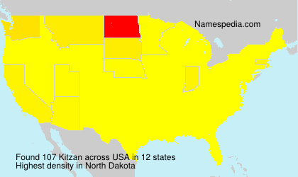 Surname Kitzan in USA Surname Kitzan in USA