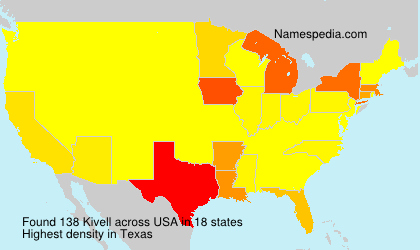 Surname Kivell in USA Surname Kivell in USA