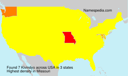 Surname Kivindyo in USA Surname Kivindyo in USA