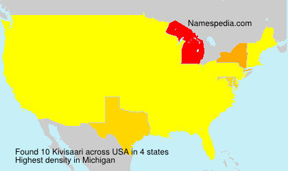Surname Kivisaari in USA