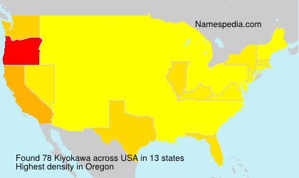 Surname Kiyokawa in USA Surname Kiyokawa in USA