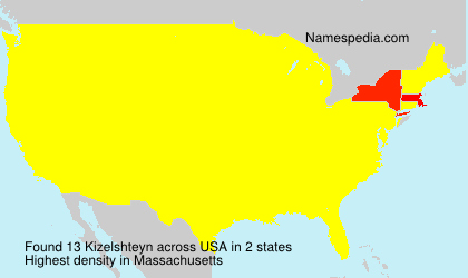 Surname Kizelshteyn in USA Surname Kizelshteyn in USA