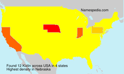 Surname Kizlin in USA Surname Kizlin in USA