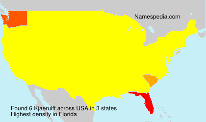 Surname Kjaerulff in USA