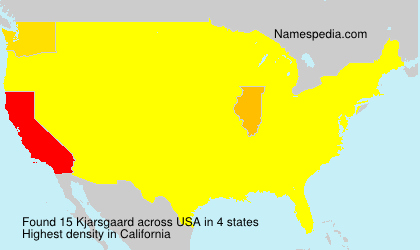 Surname Kjarsgaard in USA