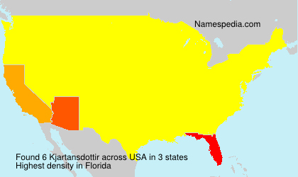 Surname Kjartansdottir in USA