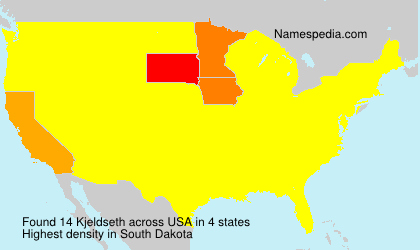 Surname Kjeldseth in USA Surname Kjeldseth in USA