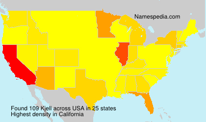 Surname Kjell in USA