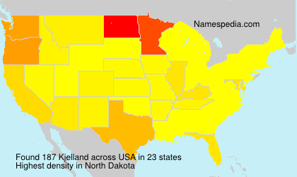 Surname Kjelland in USA Surname Kjelland in USA