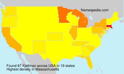 Surname Kjellman in USA