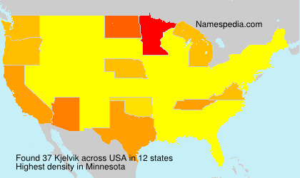 Surname Kjelvik in USA