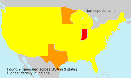 Surname Kjendalen in USA Surname Kjendalen in USA