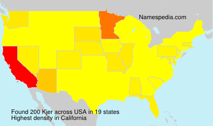 Surname Kjer in USA Surname Kjer in USA