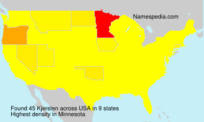 Surname Kjersten in USA Surname Kjersten in USA