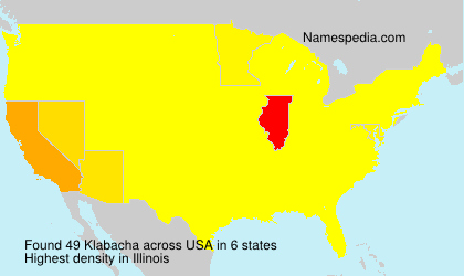 Surname Klabacha in USA Surname Klabacha in USA