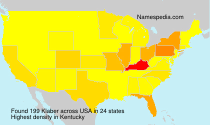 Surname Klaber in USA Surname Klaber in USA