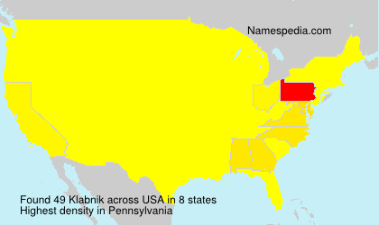 Surname Klabnik in USA Surname Klabnik in USA