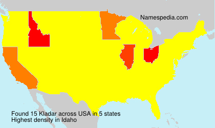 Surname Kladar in USA