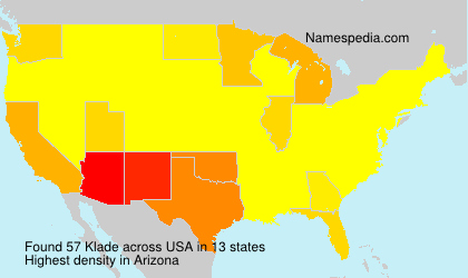 Surname Klade in USA Surname Klade in USA