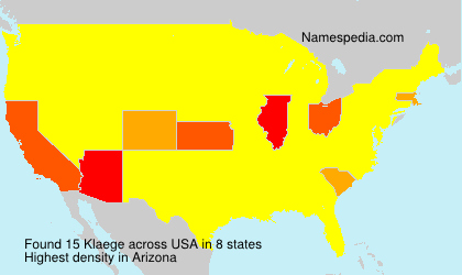 Surname Klaege in USA Surname Klaege in USA
