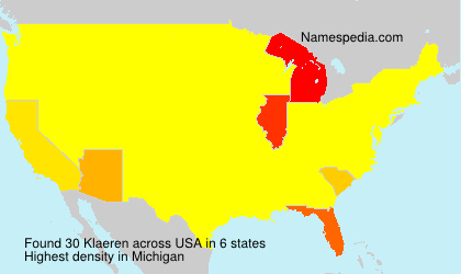 Surname Klaeren in USA Surname Klaeren in USA