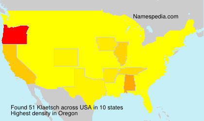 Surname Klaetsch in USA Surname Klaetsch in USA