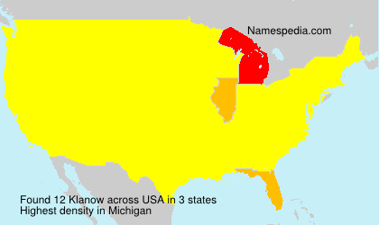 Surname Klanow in USA Surname Klanow in USA