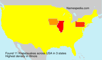 Surname Klapatauskas in USA Surname Klapatauskas in USA