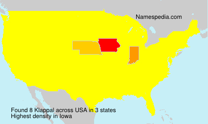 Surname Klappal in USA Surname Klappal in USA