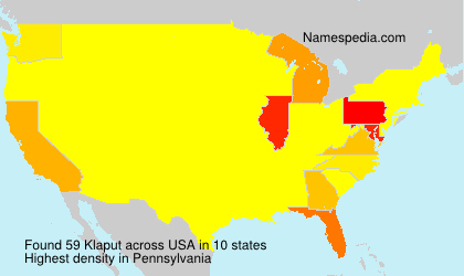 Surname Klaput in USA Surname Klaput in USA