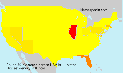 Surname Klassman in USA