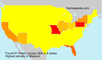 Surname Klatch in USA Surname Klatch in USA
