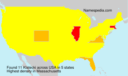 Surname Klatecki in USA Surname Klatecki in USA