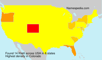 Surname Klatil in USA Surname Klatil in USA